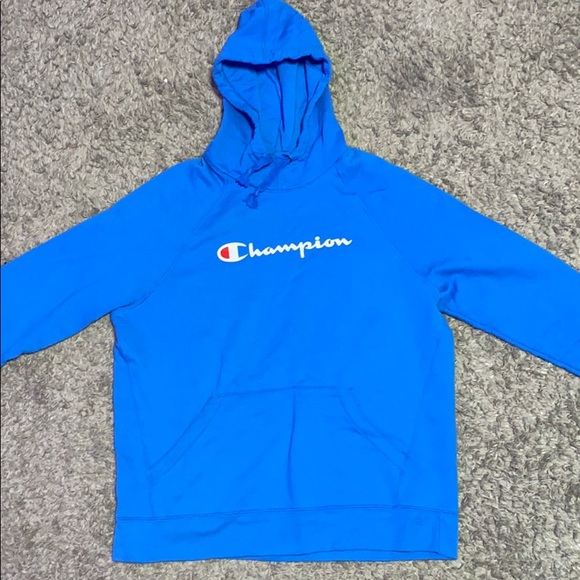 Champion Tops - Blue women’s champion hoodie